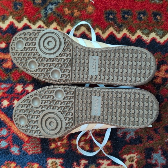 Adidas Sambas Cloud White / Wonder Mauve / Off White Women's Size 8.5 - Picture 2 of 4